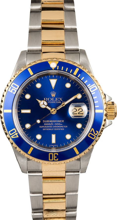 blue face men's rolex.